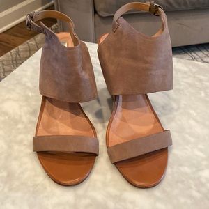 COPY - Black suede wedge sandal